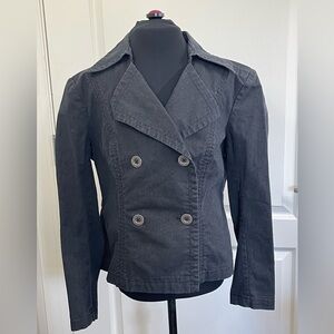 Michael Kors Women's Double-Breasted Pea Coat Style Twill Jacket Size M